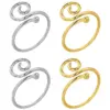 Wholesale Ion Plating (IP) Real Gold Plated 18K Gold Geometric Solid Color 304 Stainless Steel Simple Style Waterproof Non Tarnish Rings