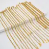 Real Gold Plated Geometric Solid Color 304 Stainless Steel Simple Style Waterproof Non Tarnish 304 Stainless Steel Bracelets