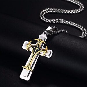 Gold + stainless steel chain