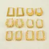 1 Piece Vintage Style U Shape Semicircle Round lishing Plating Stainless Steel Titanium Steel Titanium Steel 18K Gold Plated Ear Studs