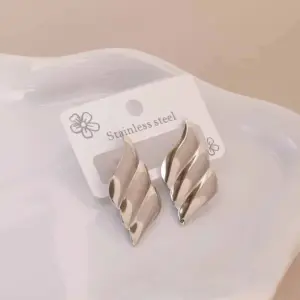 Steel Color Earrings 023 / 18k