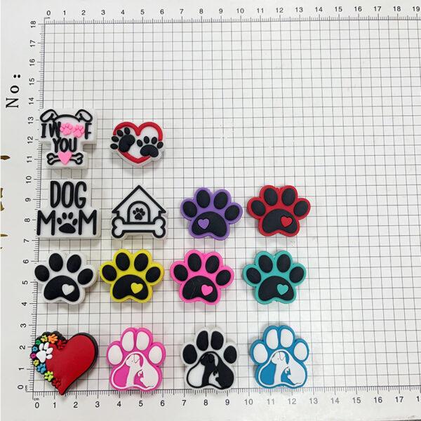 oly-241b22dfa7a264e15fc94bff3f10855e Wholesale Random 100pcs Dog Paw Series Creative Ballpoint Pen Bead