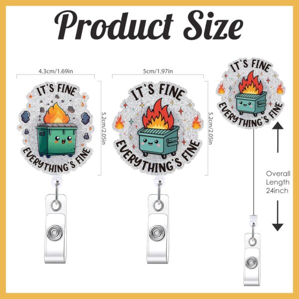 Wholesale Acrylic Nurse Fun Badge Scroll (Retractable)