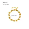 Fashion Geometric 304 Stainless Steel 18K Gold Plated Stainless Steel Bracelets In Bulk
