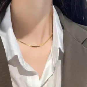 Golden Titanium Steel 18K-Blade Chain 3M