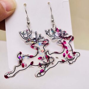 Creative Acrylic Earrings for Christmas - 017