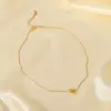 Wholesale PVD Coated Real Gold Plated Heart Shape Titanium Steel Sweet Waterproof Non Tarnish Necklace