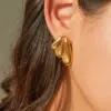 1 Pair Retro Commute Wings 304 Stainless Steel 18K Gold Plated Ear Studs