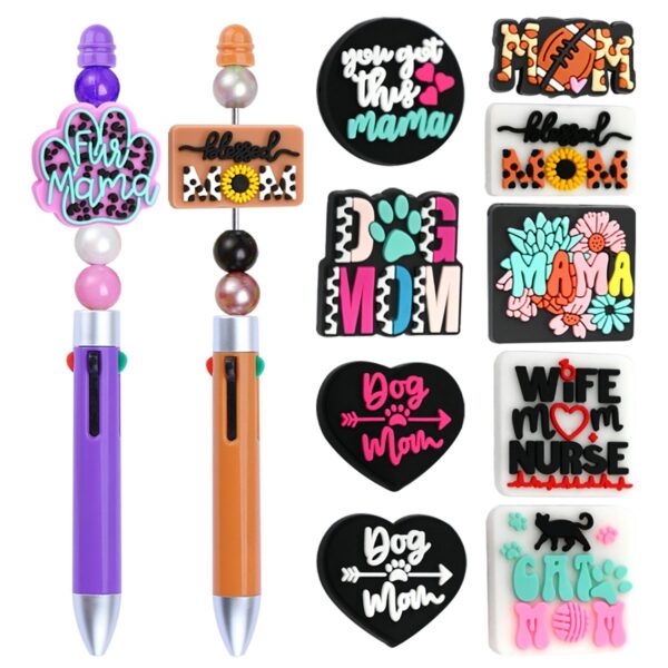 oly-244785d676b7975f60fe990b06834c19 Wholesale Cute Cartoon Mother's Day Series Ballint Pen Beads