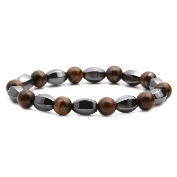 Fashion Geometric Copper Natural Stone Bracelet In Bulk