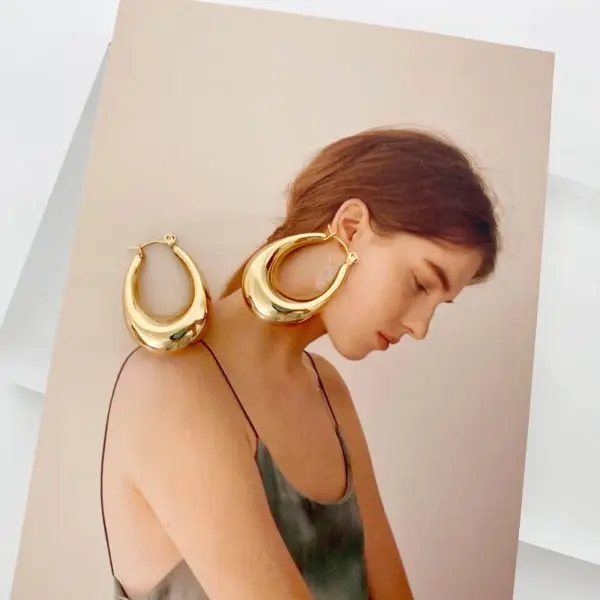 Wholesale 201 Stainless Steel Stainless Steel Earrings