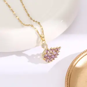 8151-Golden Purple Swan