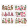 Wholesale Valentine's Day Christmas Drink 16oz Cup UV DTF Wraps