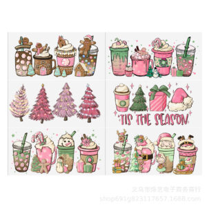 Wholesale Valentine's Day Christmas Drink 16oz Cup UV DTF Wraps