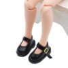 Wholesale 6 points small cloth 8 points BJD toy doll shoes 10cm cotton doll buckle single button leather shoes 3.2cm