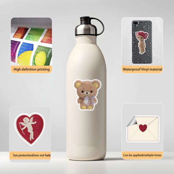 Wholesale Cross-border 50 cute pink girl graffiti stickers cup luggage decoration stickers children's stickers