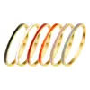 Vacuum Plating Real Gold Plated 18K Circle 304 Stainless Steel Titanium Fashion Waterproof Non Tarnish Bangle