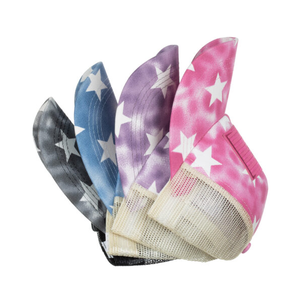 Wholesale Washed old five-pointed star flag cross elastic band Net cap baseball cap cap cap Sun cap B861