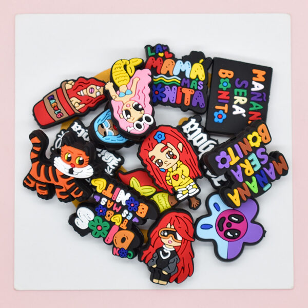 Wholesale Random 100pcs Singer Pen Beads PVC Soft Rubber Beads OLY Exclusive