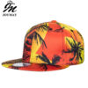 Wholesale Cross-border new hip-hop flat-brimmed baseball cap digital printing coconut pattern flat hat casual lovers hat B888