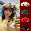 Wholesale Children's Christmas wool parent-child beret
