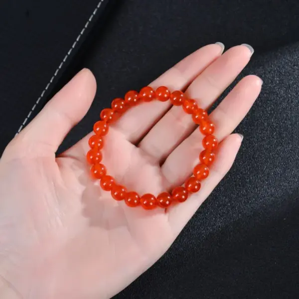 Modern Style Sweet Round Natural Stone Bracelets In Bulk