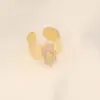 Wholesale Fashion Waves Stainless Steel Inlay Open Ring