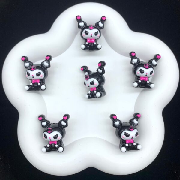 Wholesale Purple Black Series Cartoon Beads