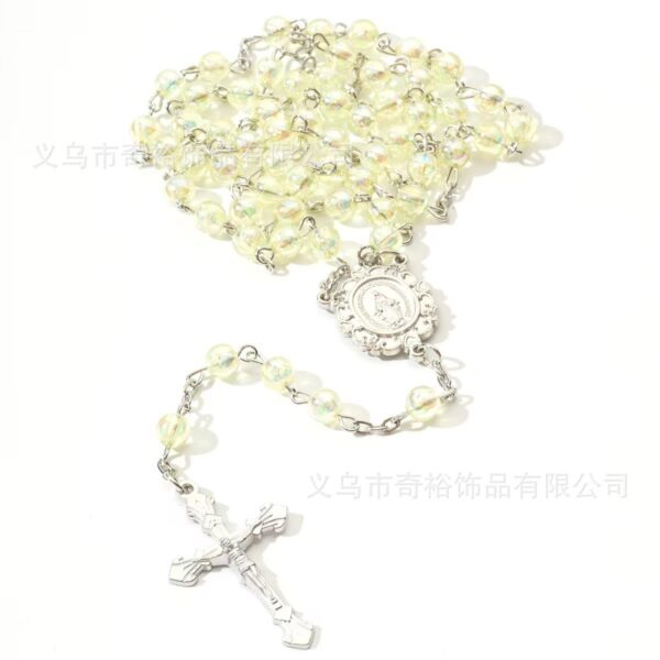 Wholesale Virgin Mary Cross Necklace Rosary Baptismal Communion Necklace