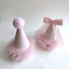 Wholesale Cute Girly Heart Birthday Party Hat South Korea Bow Lace Pink Party Layout