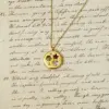 Wholesale Vacuum Plating 18K Gold Plated Sun 304 Stainless Steel Baroque Style Beach Commute 304 Stainless Steel Pendant Necklace
