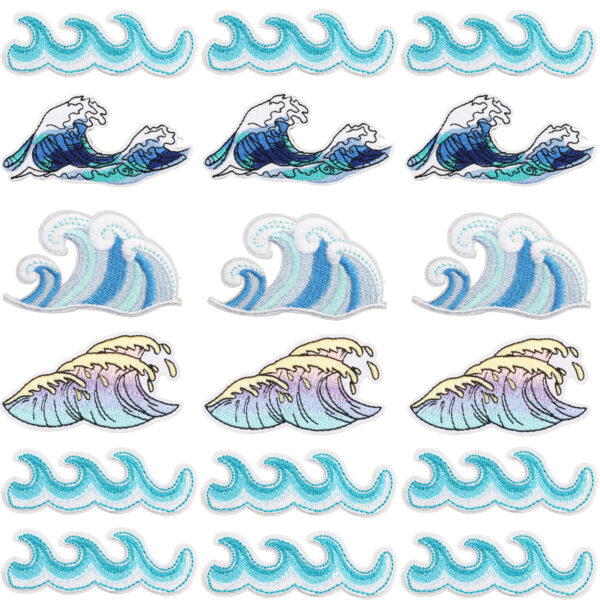 oly-24973e48153d573fccfb0d731ad2f2fe Wholesale Xiao Tian Waves Embroidery Cloth Sticker Clothes Decoration Waves Computer Embroidery Chapter Bag Patch Sticker Big Ocean Waves
