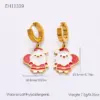 Wholesale Jewelry Christmas Classic Style Commute Christmas Tree Sled Elk 304 Stainless Steel Acrylic Artificial Pearls 18K Gold Plated Exy Plating Bracelets Earrings Necklace