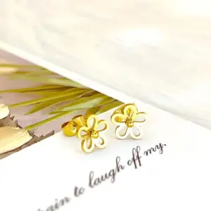 Gold Hollow Flower Pin (Single)
