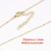Fashion Solid Color Titanium Steel Plating Necklace