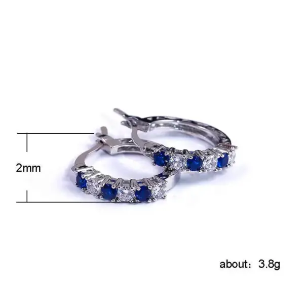 Wholesale Fashion Animal Copper Artificial Gemstones Earrings