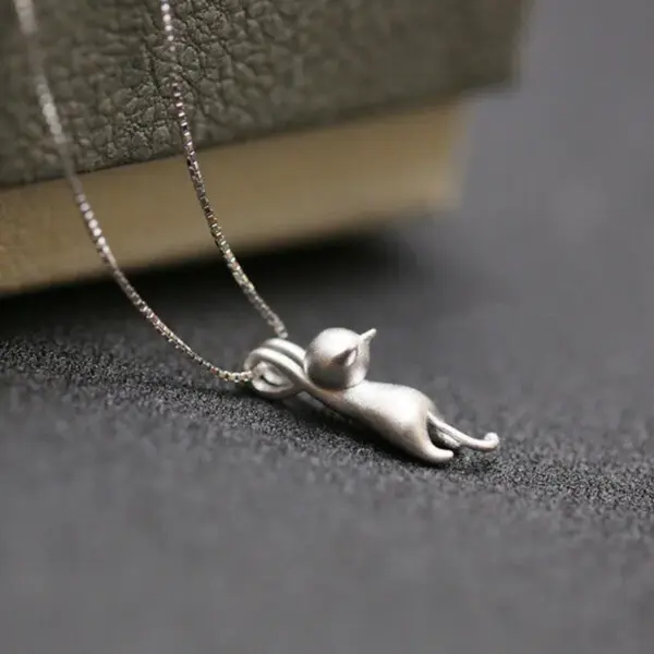 Wholesale Fashion Cat Copper Plating Pendant Necklace 1 Piece