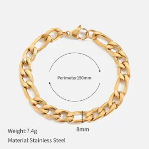18# Gold 8mm-19cm