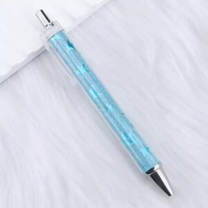 Bullet-shaped 0.7mm black / 23-Glittery Sky Blue Stars