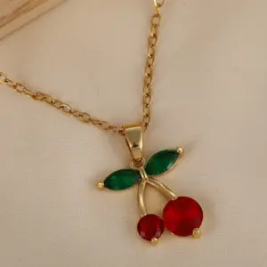 Green Leaf + Red Cherry