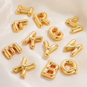 PVD Coated Gold Plated Letter 304 Stainless Steel Copper IG Style Simple Style Waterproof Non Tarnish 304 Stainless Steel Charms