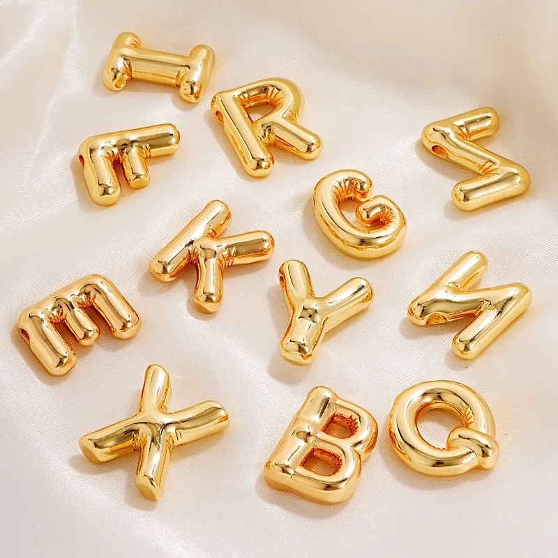 Wholesale PVD Coated Gold Plated Letter 304 Stainless Steel Copper IG Style Simple Style Waterproof Non Tarnish 304 Stainless Steel Charms