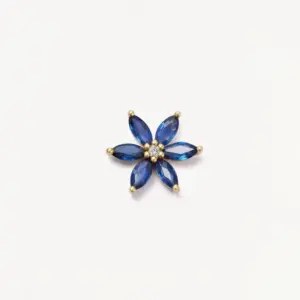 Six-petal Blue Flower Accessory