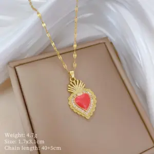 A403 Titanium Steel Chain Copper Pendant