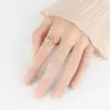 Wholesale Sunflower Sun Copper Pastoral Anxiety Ring Open Ring Rings