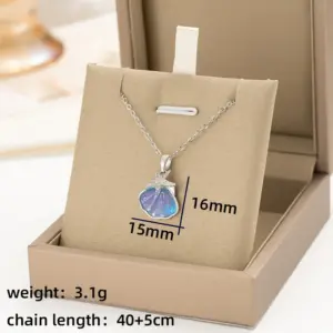 Silver Blue Starfish Shell