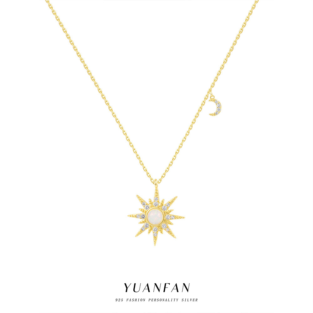 Wholesale Sun Moon Necklace