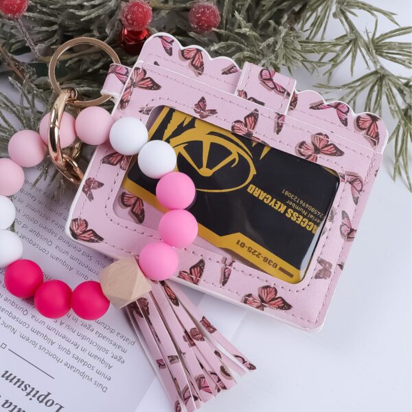 Wholesale Jewelry with butterfly print wallet and keychain