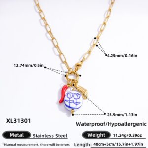 XL31301 / Electroplated 18k real gold