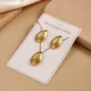 Wholesale 304 Stainless Steel Earrings Necklace Set Round Waterdrop Electroplated Hot Sale Jewelry Accessories Kit